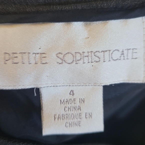 🚨$25 Bundle Petite Sophisticate Small Grey Pantsuit Office Career Work - Picture 3 of 6